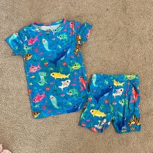 Birdie bean shark’s pajama’s set